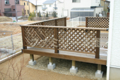 ウッドデッキ ウッドフェンス
