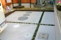 土間コンクリート 草目路