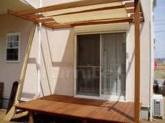 ウッドデッキ パーゴラテラス屋根1F