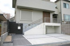 オープン外構 車庫床デザイン