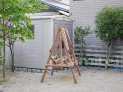 木製調おしゃれ物置 ケタージェミニ6X6 プレゼント DIY木製ブランコ プレゼン