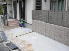 目隠しフェンス塀 新日軽セレビューR 土間