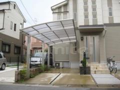 車庫ガレージ雨除け屋根 YKKレイナポート縦2