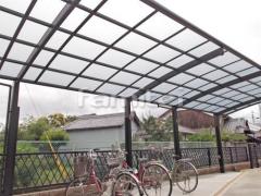 カーポート YKKAP レイナポートグラン 縦2台用(縦連棟) R型アール屋根
