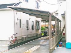 カーポートLIXILネスカR縦2台 雨除け屋根 ライザーテラス1階