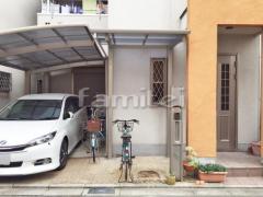 自転車バイク屋根 YKKレイナポートグランミニ 前下がり 逆勾配