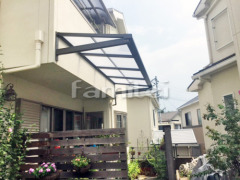 柱なし雨除け屋根 LIXILスピーネ1階