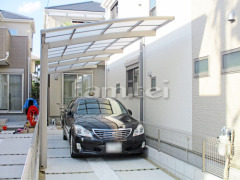 カーポート LIXILネスカR縦2台 ベランダ屋根 スピーネ2階
