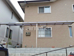 雨除け屋根 レギュラーテラス1階 はね出し納まり