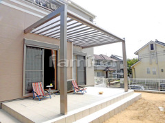 テラス屋根 タイルデッキ アプローチ