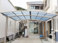 カーポート LIXILネスカR横2台 ベランダ屋根 スピーネ2階