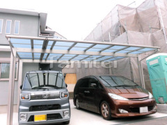 カーポート YKKエフルージュ横2台 ベランダ屋根 レギュラーテラス2階