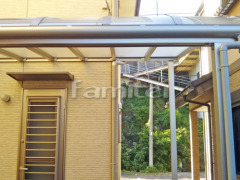 雨除け屋根 YKKヴェクター1階 屋根はね出し