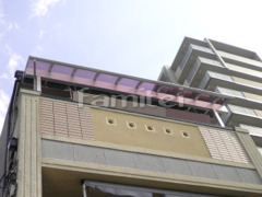 ベランダ屋根 YKKヴェクターテラス3階 積雪50cm対応
