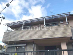 ベランダ屋根 YKKヴェクターテラス2階 連棟
