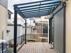 雨除け屋根 YKKヴェクター1階 積雪50cm対応