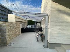 サイクルポート 自転車バイク屋根 LIXIL ネスカF ミニ フラット屋根