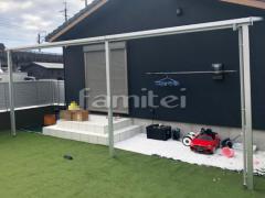 雨除け屋根 YKKAP ソラリアテラス屋根 1階用 F型フラット屋根