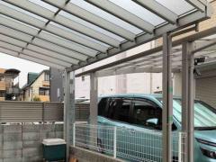 1階テラス屋根 (雨除け) YKKAP ソラリアF フラット屋根 スタンダード 壁付
