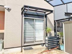 柱なしテラス屋根 (雨除け1階用) YKKAP ソラリアF フラット屋根 スタンダード 壁付