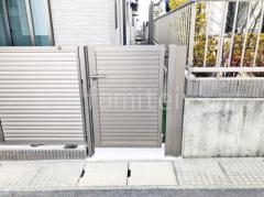片開き 門扉 LIXIL AB YM2型 横目隠し