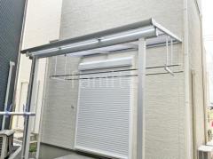 1階テラス屋根 (雨除け) YKKAP ソラリアF フラット屋根 スタンダード 壁付