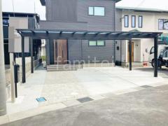 カーポート3台 (横ワイド トリプル) YKKAP エフルージュ FIRST フラット屋根