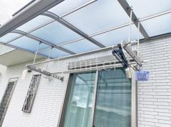 1階テラス屋根 (雨除け) LIXIL スピーネR アール屋根 スタンダード 壁付