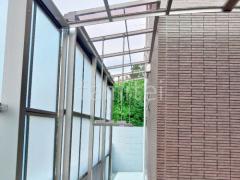 1階テラス屋根 (雨除け) LIXIL スピーネF フラット屋根 スタンダード 壁付