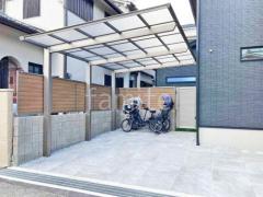 カーポート1台 (単棟) 三協アルミ セルフィ フラット屋根