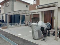 カーポート横2台 YKKAP エフルージュツイン FIRST 梁延長