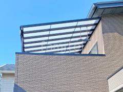 2階ベランダ屋根 LIXIL スピーネF フラット屋根 スタンダード 壁付