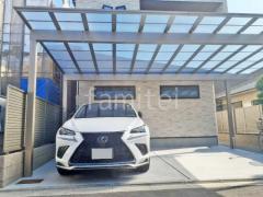 カーポート3台 (横ワイド トリプル) LIXIL フーゴF フラット屋根