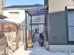 1階テラス屋根 (雨除け) YKKAP ソラリアF フラット屋根 スタンダード 壁付