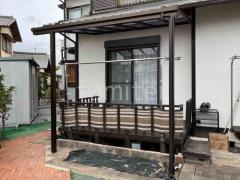 1階テラス屋根 YKKAP ソラリアF 積雪50cm対応