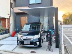 カーポート1台 (単棟) LIXIL カーポートSC フラット屋根 吊り下げ屋根