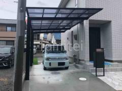 カーポート1台+延長 (1.5台縦連棟) LIXIL フーゴF フラット屋根