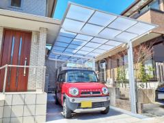 カーポート1台+延長 (1.5台縦連棟) LIXIL ネスカF フラット屋根