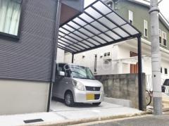 1階テラス屋根 (雨除け) YKKAP ソラリアF フラット屋根 スタンダード 壁付
