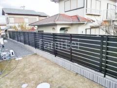ブロック塀 (化粧ブロック) ユニソン アルタ アルミ形材 フェンス LIXIL AB YS3型 横スリット3 目隠し
