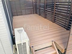 人工木デッキ LIXIL 人工木 木彫 樹ら楽ステージ