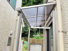 1階テラス屋根 (雨除け) YKKAP ソラリアF フラット屋根 スタンダード 壁付