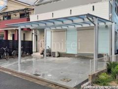 カーポート2台(ワイド) ツイン YKKAP エフルージュ FIRST フラット屋根