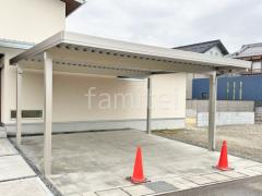 カーポート2台(ワイド) ツイン YKKAP ジーポートPro 積雪50cm対応 フラット屋根 折板屋根