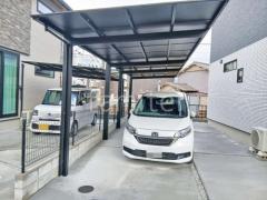 カーポート2台(縦) 連棟 LIXIL ネスカF フラット屋根