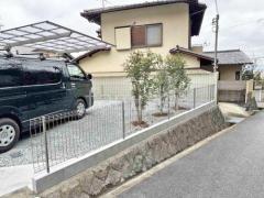 スチールメッシュ フェンス YKKAP イーネット3F型 スチール柱 境界・メッシュ ブロック塀 (化粧ブロック) 太陽エコブロックス 普通CB