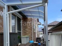 1階テラス屋根 (雨除け) LIXIL スピーネR アール屋根 スタンダード 壁付